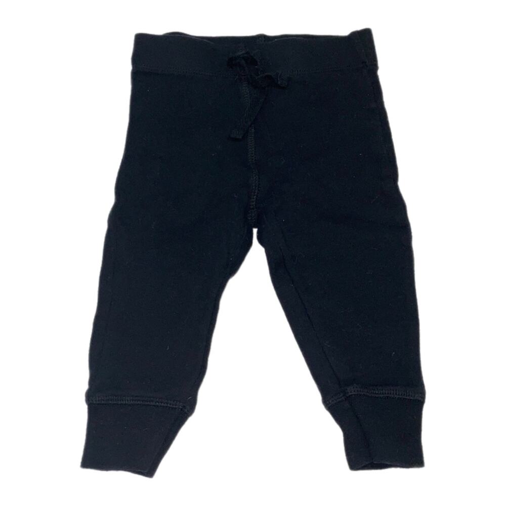Koala Kids Faux Drawstring casual Lounge Pants Baby Size 6-9 Months Black